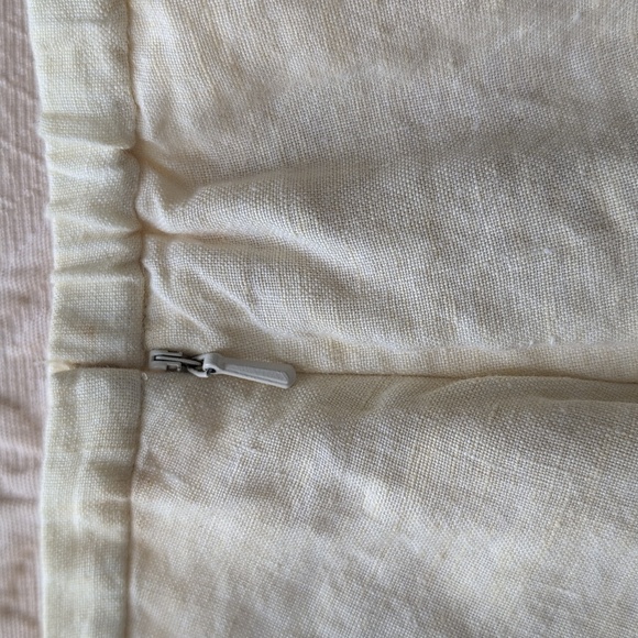 J. Jill Cream Midi A-Line Linen Skirt - Picture 4 of 5